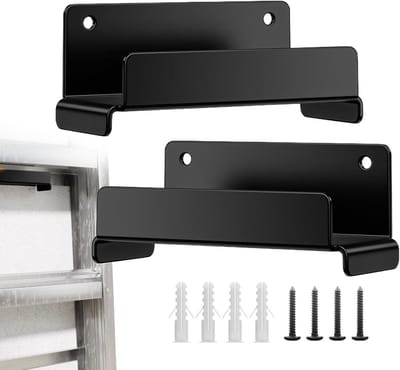 Ladderhouder Set - Opberg haken - Gereedschap organiseren - Ruimtebesparend ontwerp - 15 x 8 x 7 cm - Zwart