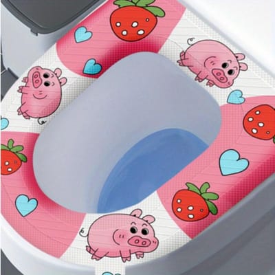 Schattige Zachte Siliconen Toiletbrilhoes Wasbaar Herbruikbaar Warme Toiletkussens Geschikt voor Toiletringen van Verschillende Vormen