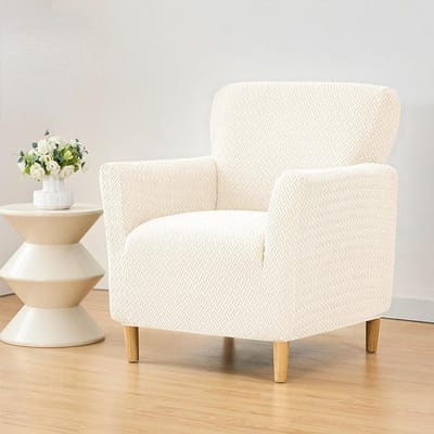 Jacquard Club Tubbankhoes Elastische Enkele Fauteuilhoes Stretch Spandex Stoelhoes voor Barbalie Woonkamer