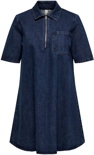 ONLY CARMAKOMA - CARAMY 3/4 SLEEVE ZIP DRESS YOK - Meisjes - Mini jurken
