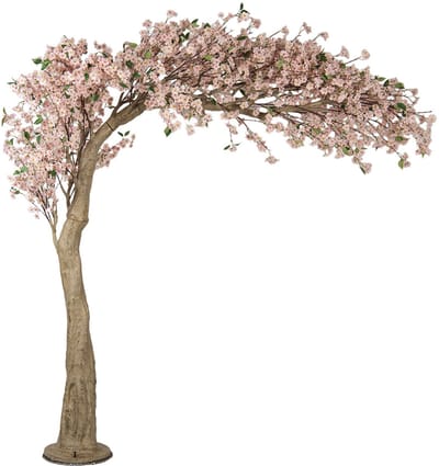 Clayre & Eef Kunst Kersenbloesem 320 cm Grijs Wit Kunststof