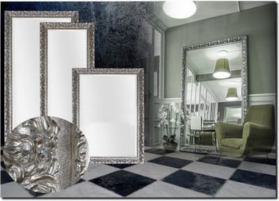 Grote wandspiegel Antonio Zilver