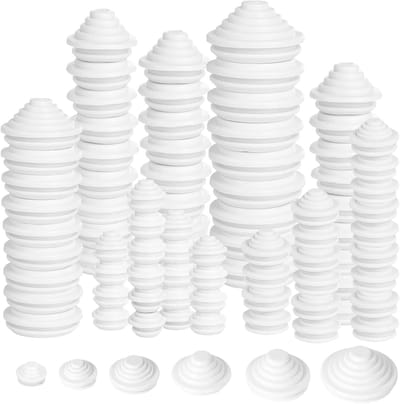 Set van 90 Rubber Stoppen in 6 Maten voor Kabels en Elektrische Apparaten - Inclusief 10mm, 12mm, 14mm, 22mm, 25mm en 30mm Grommets voor Veilig en Geordend Gebruik