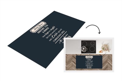 Keukenloper - Loper keuken - Moeder cadeau - Mama - Quotes - Hotel mama - 120x60 cm - Keukenloper vinyl