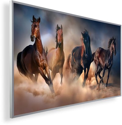 Infrarood Verwarmingspaneel 450W met fotomotief en Smart Thermostaat (5 jaar Garantie) - Paarden in woestijn 88