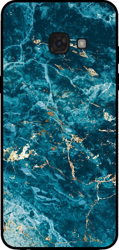 Smartphonica Telefoonhoesje voor Samsung Galaxy A5 2017 met marmer opdruk - TPU backcover case marble design - Blauw geschikt voor Samsung Galaxy A5 2017