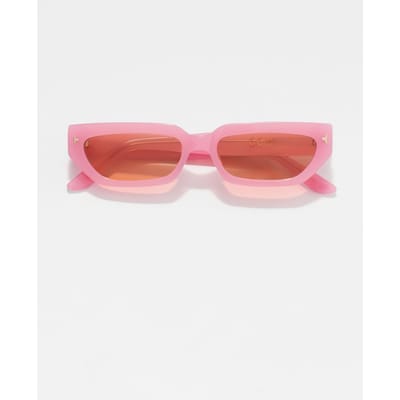 & Other Stories Rhodes Acetate Sunglasses Pink Size: OS | Sunglasses Outlet | Dames | Zwart