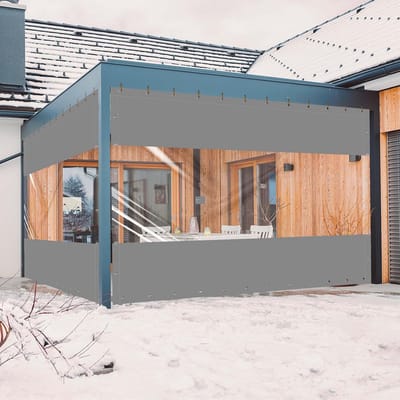 Duidelijk Waterdicht Dekzeil met Ringen voor Buiten - Bescherming voor Veranda, Paviljoen en Tuin