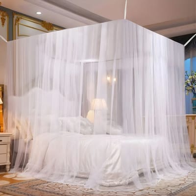 DnA® Klamboe - Klamboe 2 Persoons - Klamboe 1 Persoons - Klamboe Baby - Klamboes - Wit - 220cm x 210cm x 200cm