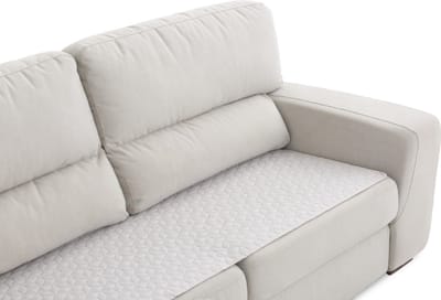 Belmarti Geo banktopper - 200 cm - Ivoor