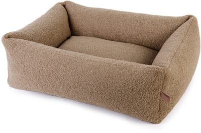 Hondenmand Boucle Snuggle Herfstbruin 65cm Small - Wasbare Hoes - 4 Maten - 6 Kleuren