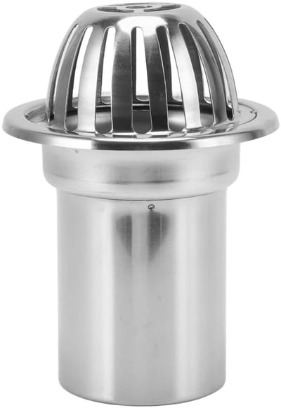 Dakafvoer Roestvrij Staal - Regenwater Afvoer - Buiten Afvoeren - Antiblokkering Ontwerp - 3 Inch Diameter