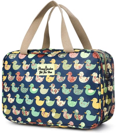 Dailygoods- Toilettas Dames - Grote Waterdichte Cosmetische Tas - Draagbare Organizer - Opbergtas voor Toiletartikelen - Stevige Handvatten - Milieuvriendelijk Oxford-doek - Cosmetica Tas