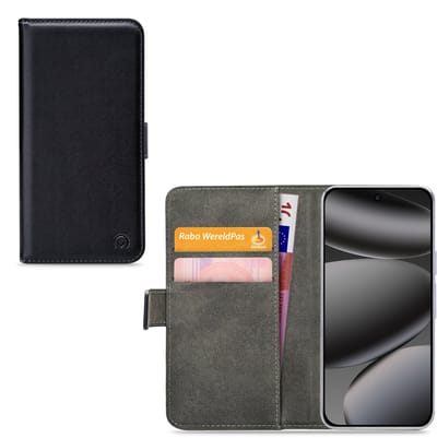 Mobilize Telefoonhoesje geschikt voor Google Pixel 10 Hoesje | Mobilize Classic Gelly Bookcase Portemonnee | Pasjeshouder voor 2 Pasjes | Telefoonhoesje voor Pinpas / OV Kaart / Rijbewijs - Zwart