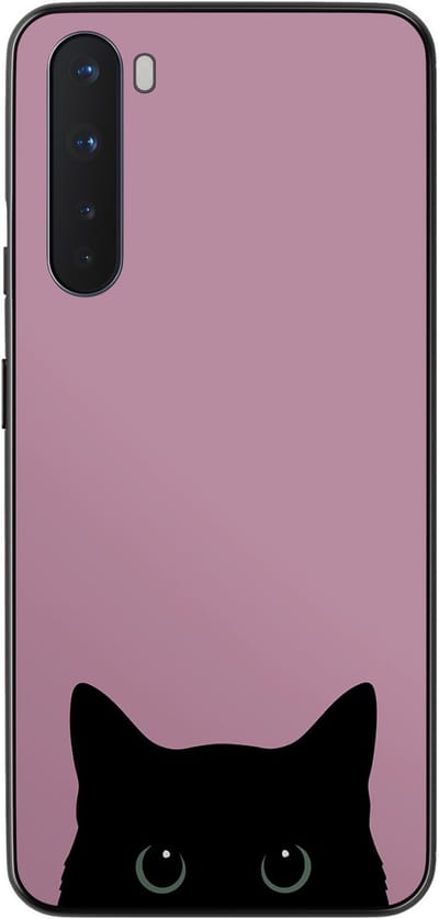 OnePlus Nord hoesje - Zwarte kat
