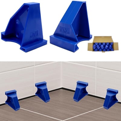Vloerafstandhouders - Installatieset Vloer - Laminaat Plaatsen - 2-in-1 Spleet - 40 Stuks - Blauw