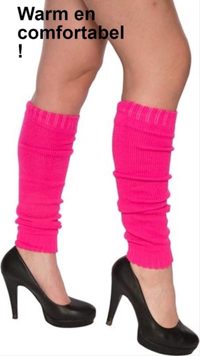 *** Beebie`s Rozee Beenwarmers - Carnaval Outfit - Themafeest - Foute Party - One Size - van Heble® ***