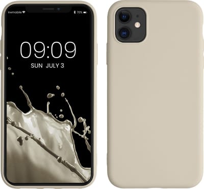 kwmobile telefoonhoesje geschikt voor Apple iPhone 11 - Hoesje voor smartphone - Back cover in crème