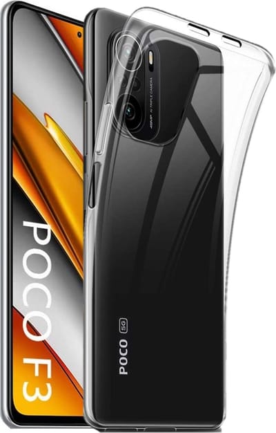 Hoesje voor Xiaomi Poco F3 backcover Shockproof siliconen Transparant