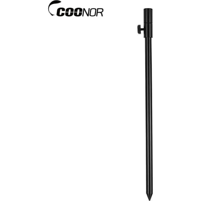 34-56cm Uitschuifbare Aluminiumlegering Visserij Bankstick Verstelbare Karpervisserij Bankstick Hengel 34-56cm black