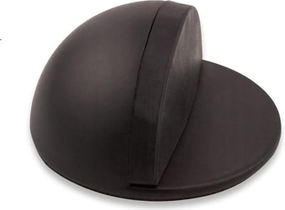 Zelfklevende deurstopper - zwart - diameter 4,5cm - hoogte 2,5cm - deurstop