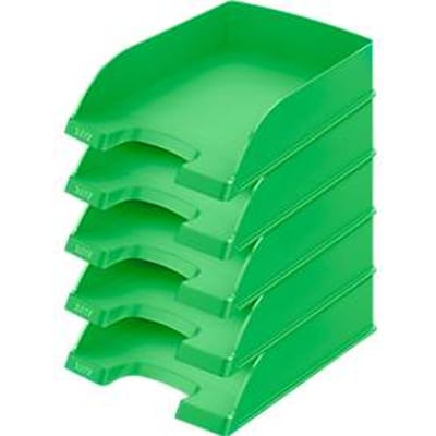 LEITZ® Opbergmand standaard 5227, kunststof, 5 stuks, groen
