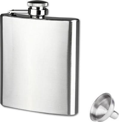 Arctic Fox® High Quality voedingswaarde 304 RVS - Heupfles 200 ml RVS - Drankflacon 200 ml - 12x9cm -7Oz