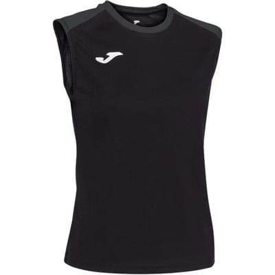 Joma Eco Championship Recycled Mouwloos T-shirt Zwart S Vrouw