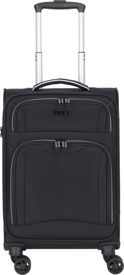 d & n Travel Line 9204 4 wielen Cabinewagen 55 cm - Zachte bagage - TSA slot - schwarz