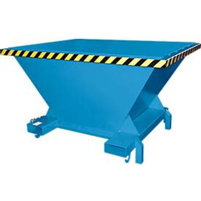 Bauer SBT vultrechter, plaatstaal, steunvoeten, inrijvakken, gelakt, L 1320 x B 1710 x H 990 mm, lichtblauw RAL 5012