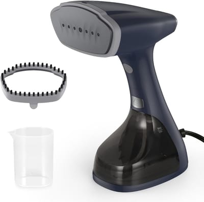 QIN® Stoomreiniger kleding - Stoomreiniger - Stoomreinigers - 1000 W - 150 ml - Kledingstomer - Blauw - 17cmx 8cm x 23cm
