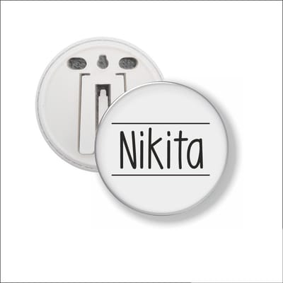 Button Met Clip 58 MM - Nikita