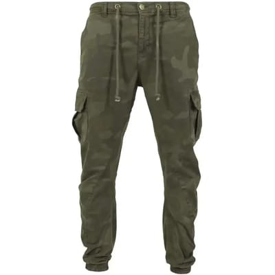 Urban Classics Cargo Jogging Heren Trainingsbroek - woodland - S