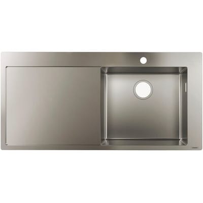 Hansgrohe Spoelbakken - S715-F450 inbouwspoelbak, roestvrij staal 43306800