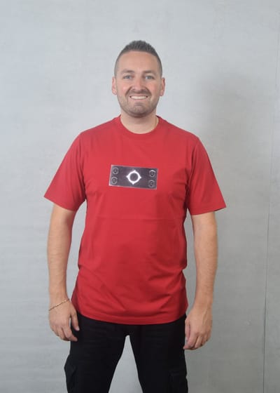 Ma.Strum Tromple Loeil Badge Tee