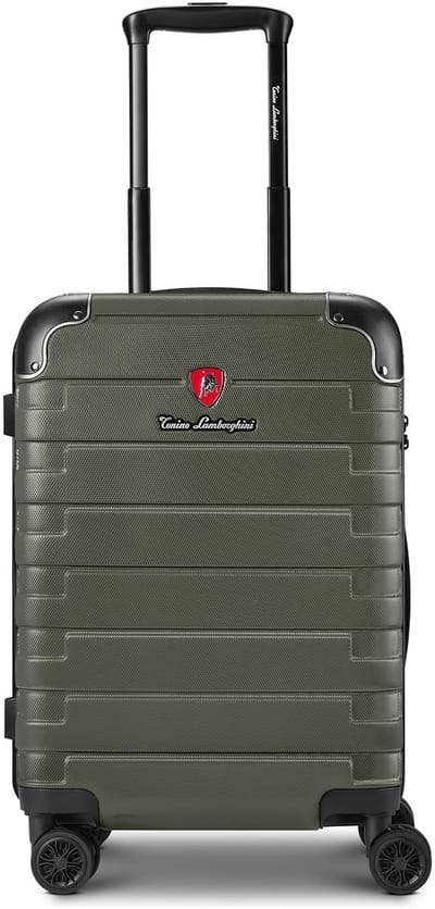 Tonino Lamborghini Milano 4 wielen Cabinewagen S 54 cm met uitbreidingsplooi - Harde bagage - Combinatieslot - olive