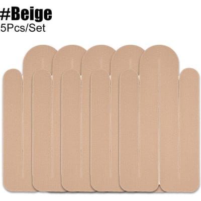 5 Pièces de Ruban Kinesio Pré-coupé pour Épaule Cou Étanche Respirant Ruban de Soutien Sportif beige