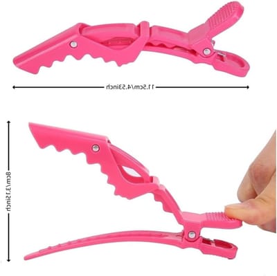 Set van 6 Haarclips voor Kappers, Professionele Haarstyling, Krokodillenclips, Haarspelden, Scheidingsclips voor Dikke en Dunne Haartypes