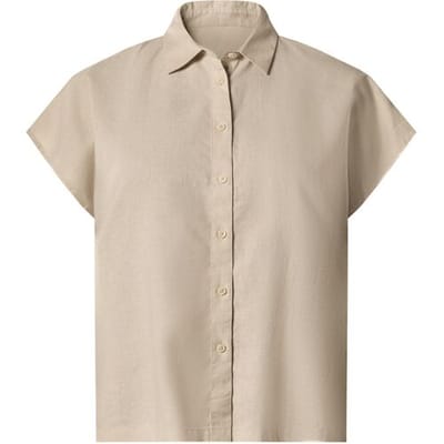 ESMARA Linnen dames blouse (Beige, XS (32/34))