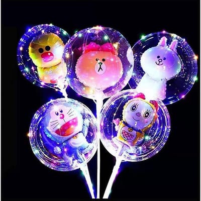 20 Inch Lichtgevende Bobble Ballonnen Transparant Materiaal Creëer Unieke Feestsfeer Maak Uw Evenement Speciaal! O&20inch