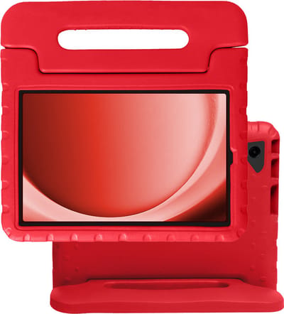 Hoes - Geschikt voor Samsung Galaxy Tab A9 Plus - Kinderhoes Shockproof Bumper - Kidsproof Case - Tablet Hoesje - Kinder Hoes Cover - Rood
