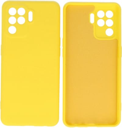 Fashion Backcover Telefoonhoesje - Color Hoesje - Geschikt voor Oppo A94 4G - Geel