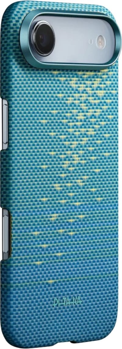 PITAKA Ultra-Slim Case - Hoesje Geschikt voor Apple iPhone Air - Compatibel met MagSafe - 600D Aramidevezel Back Cover - Ultra Dun - Blauw