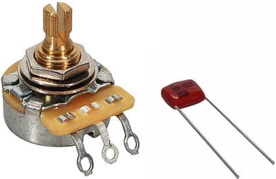 Potentiometer Fender No Load 250K Delta Tone™ .375 met .022mf condensator