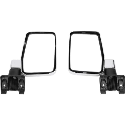Links Rechts Zijspiegel Auto Achteruitkijkspiegel Vleugelspiegel Vervanging voor LandCruiser 60 70 black