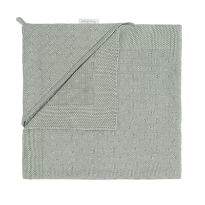 Baby's Only Gebreide wikkeldeken - Omslagdoek baby Mood - Laurel green - 75x75 cm - Geschikt voor drie- en vijfpuntsgordel