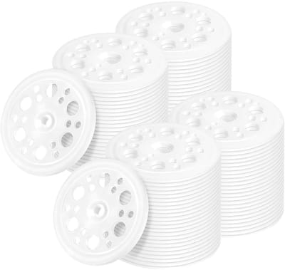 Isolatieplaten 200 stuks, 46 mm, plastic schijven, PP isolatiering, wasmachines voor ondersteuning en bevestiging van schuimschijven