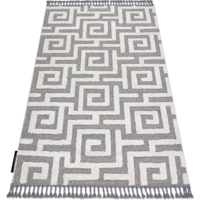 Kleden Rugsx Tapijt MAROC P655 Doolhof, Grieks grijskleuring / 120x170 cm