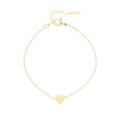 OOZOO Jewellery - Goudkleurige armband met een hart - SB-1040