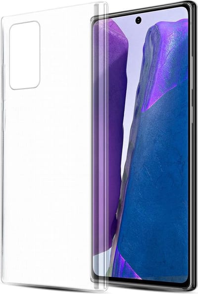 Cadorabo Hoesje geschikt voor Samsung Galaxy NOTE 20 in VOLLEDIG TRANSPARANT - Beschermhoes gemaakt van flexibel TPU Silicone Case Cover